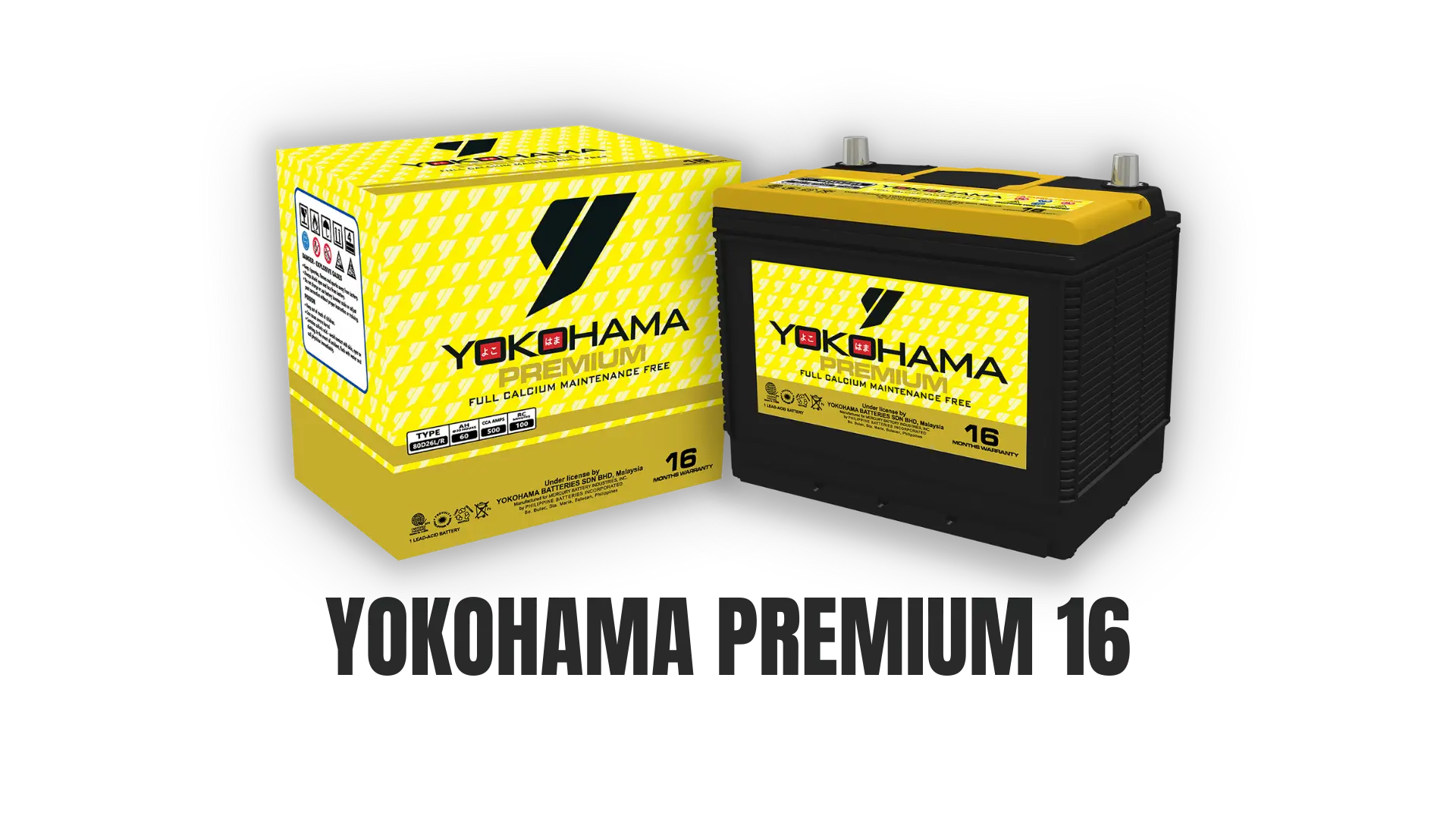 Yokohama Premium Maintenance Free 16